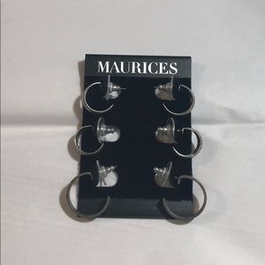 💗Triple set Maurice’s hoop earrings 💗